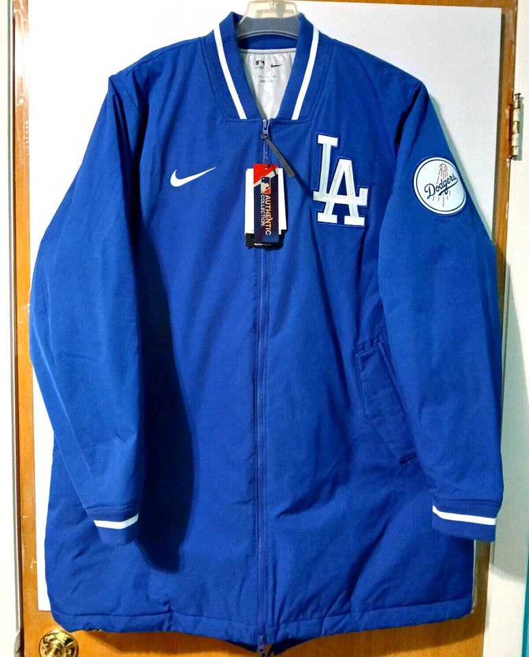 Men's Nike Los Angeles Dodgers MLB Royal Dugout Performance Zip Jacket Size XL