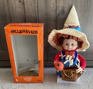 Vintage Santa’s Best Halloween Kids Animated Scarecrow In Box - Picture 1 of 9