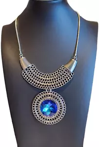 Collar y pendientes de extravagancia Paparazzi Excalibur - azul - Imagen 1 de 2