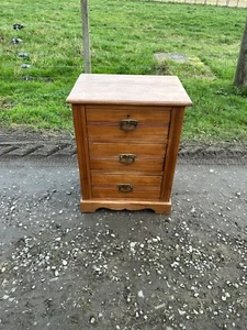 Vintage Pine Chest of Drawers / Edwardian Satinwood chest of drawers - Picture 1 of 17