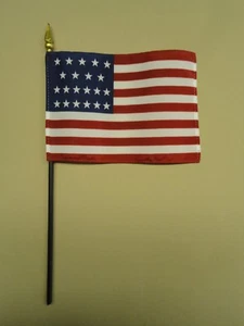 Bandera de escritorio histórica de EE. UU. 21 estrellas 1819 - 1820 4"" X 6"" (paquete de 12) - Imagen 1 de 3