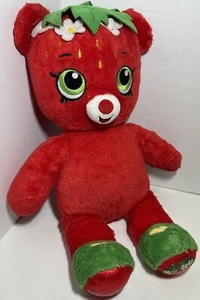 17" BUILD A BEAR SHOPKINS STRAWBERRY KISS RED TEDDY STUFFED ANIMAL PLUSH TOY - Picture 1 of 7