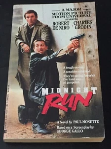 MIDNIGHT RUN by Paul Monette (Paperback, 1988) NOVELIZATION, GREAT CONDITION - Picture 1 of 1