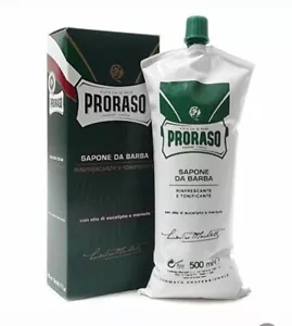 SAPONE DA BARBA CON OLIO DI EUCALIPTO E MENTOLO - PRORASO 500 ML - Foto 1 di 1