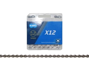 KMC BRANDED 12 Speed Chain Fit Campy SRAM Shimano 116 Links Bike SILVER Chain. - Picture 1 of 1