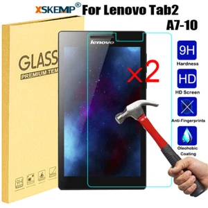 2Pcs Lenovo Tab2 A7-30 A7-10F TAB 4 8.0 Premium Tempered Glass Screen Protector - Picture 1 of 18