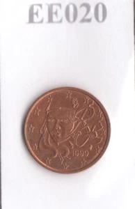 EE020 Moneta Coin FRANCIA: 1 Euro cent 1999 - Picture 1 of 1