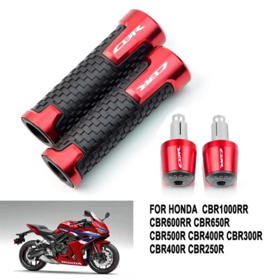 Motorcycle Handlebar Grip with End Plug for Honda CBR 650R 500R 400R 300R Foto 1 de 4