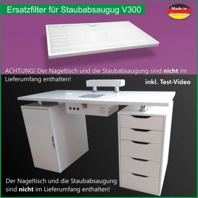 Nagel Studio / 2x Standardfilter für Nageltisch mit starker Staubabsaugung V300 - Bild 1 von 3