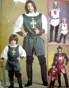 McCall M5500 Sewing Pattern Costume Cosplay Knight Samurai Prince Adult S M L XL - Picture 1 of 3