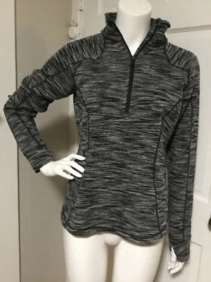 AVALANCHA TOP JERSEY ACTIVO TOP MANGA LARGA GRIS/NEGRO MEDIANO 1/4 CREMALLERA Foto 1 de 4