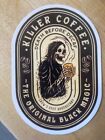 Skull coffee death before decaf sticker