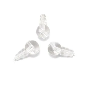 Clear Quartz Guru Beads Three Holes T-Beads Size 10mm Sold by One Set - Picture 1 of 2