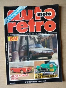 Auto Rétro n°37, Alfa Romeo 2600, Citroën SM, Goggo, Kaiser Henry J., Lotus Elan - Imagen 1 de 1