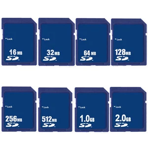 SD Card 16M 32M 64MB 128M 256M 512MB 1GB 2GB Secure Digital Sdandard Memory Card - Picture 1 of 8