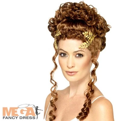 Gold Laurel Leaf Headpiece Adults Fancy Dress Roman Greek God Costume Accessory - image 1 of 2