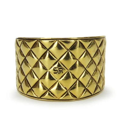 USADO Sonia Rykiel Valletta metal 36,1 g chapado en oro - Imagen 1 de 4