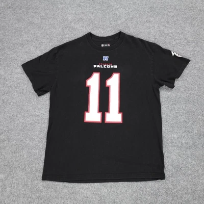 Camiseta de los Atlanta Falcons para hombre L negra con logotipo de fútbol americano de la NFL Julio Jones Foto 1 de 4