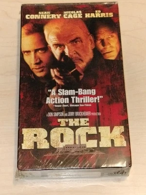 The Rock (VHS, 1998 Rated R) Action Drama Sean Connery, Nicholas Cage, Ed Harris - Imagem 1 de 2