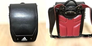 Randoseru Bolso Escolar Japonés Mochila para Niños Adidas Negro Rojo Japón #0101 - Imagen 1 de 19