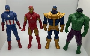 Konvolut 4 Marvel 6" Figuren, Hulk Captain America Ironman Thanos - Bild 1 von 11