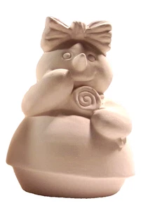 +++ Biskuit M*44b -19.2667 - Keramik bemaltfertig Schneemädchen Figur - Bild 1 von 6
