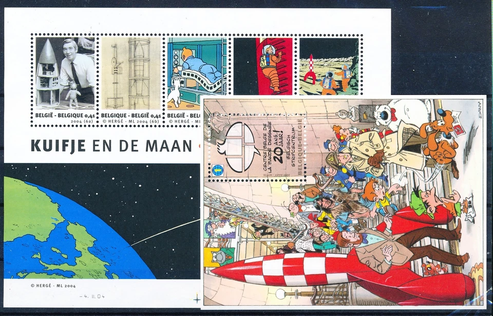 LS60392 Belgium comics Tintin Kuifje Herge cartoons sheets MNH - Image 1 of 1