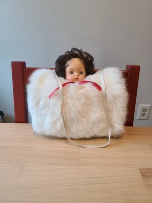 复古儿童松饼暖手器带娃娃头 — 第 1/4 张图片