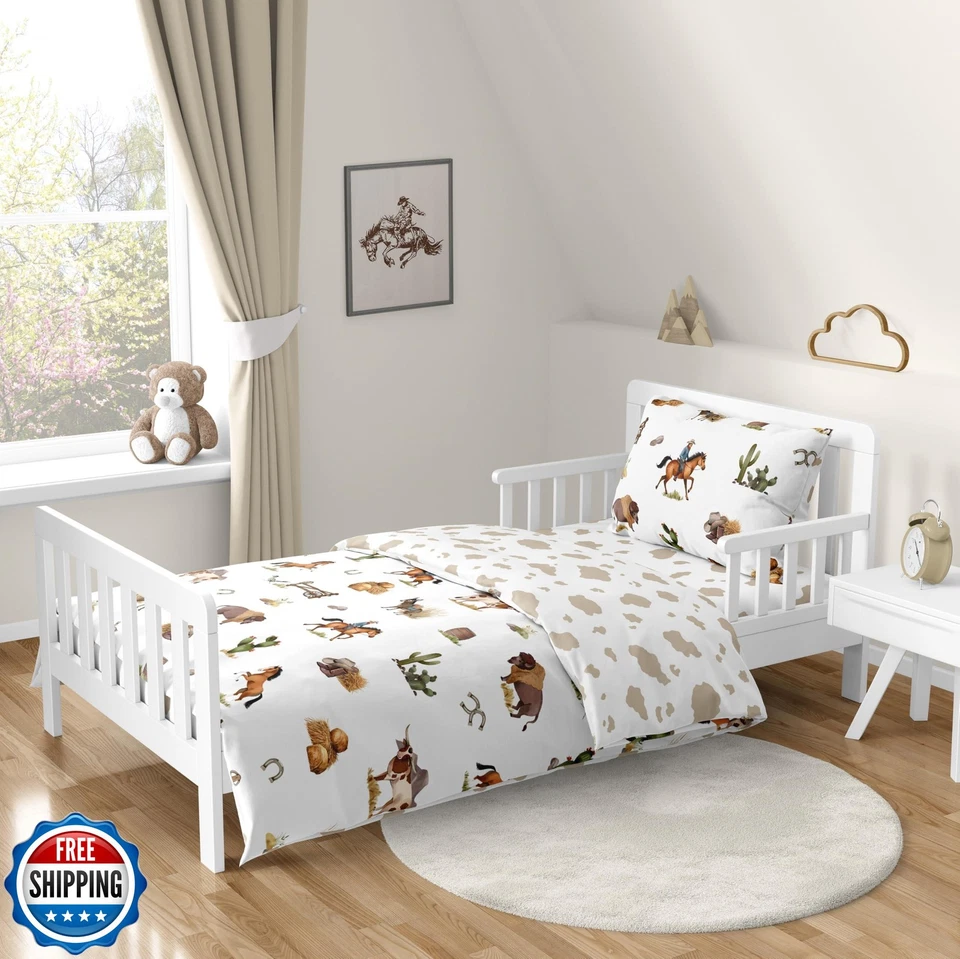 Комплект постельного белья Sweet Jojo Designs ковбойский вестерн для мальчика ясельного возраста детский 5 шт кровать - Изображение 1 из 4