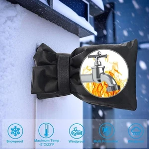 2Pack Winter Antifreeze Faucet Cover Outdoor Faucet Tap Protective Waterproof US - Picture 1 of 16