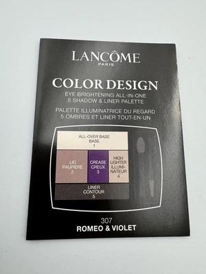 Lancome Color Design 5 Shadow & Liner Palette ~307 Romeo & Violet~ [BNIB] *Rare* - Image 1 of 4