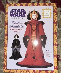 UNCUT STAR WARS EPISODE I QUEEN AMIDALA 1999 PAPER DOLL BOOK - Bild 1 von 2