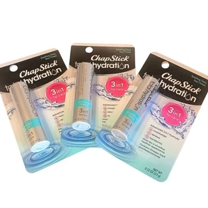Lot of 3 Chapstick Total Hydration 3-In-1 Lip Care Soothing Oasis Non Tint - Picture 1 of 12