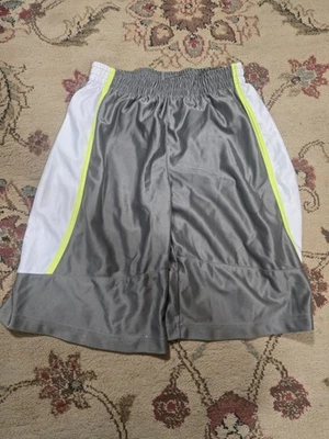 Puma Boys M Basketball Athletic Shorts Grey And White - Image 1 of 2