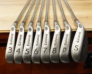 Callaway S2H2 Bobby Jones USA Iron Set 3-8 PW SW Original Shaft READ!! - Picture 1 of 16