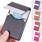 Business Card Holder Credit Card Box ID Case PU Leather Name Card Holder Buckle