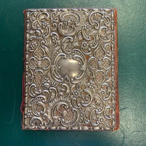 Antique Silver Book Cover - Picture 1 of 10