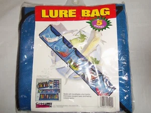 "Bolsa de señuelos de agua salada C&H Lures de 5 bolsillos - color azul - 10,5"" X 50"" - ¡NUEVA! - Imagen 1 de 1