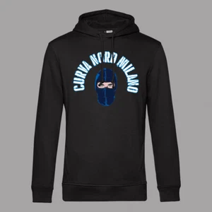 MILANO FELPA HOODIE STADIO CAPPUCCIO CURVA NORD TIFOSO UOMO ULTRAS - Picture 1 of 1