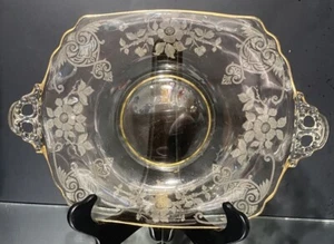 Cambridge --Apfelblüte --Gelb --Goldbesatz --Schönes Tablett --Keine Kratzer --KAUFEN - Bild 1 von 7