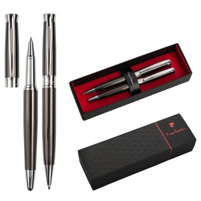 Pierre Cardin® ROI Set aus Kugelschreiber und Rollerball mit Gravur |  gunmetal - Bild 1 von 4
