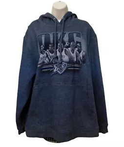 OKC Oklahoma City Thunder Basketball Hooded Sweatshirt XL Gray Blue LS - Picture 1 of 7