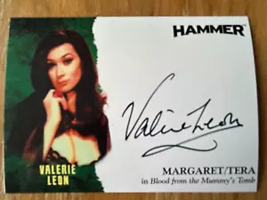 HAMMER SERIE 2 - SEVENTIES SHOCKERS: AUTOGRAMMKARTE: VALERIE LEON VL2 - Bild 1 von 1