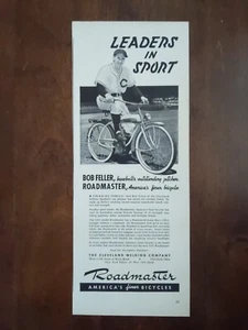1941 vintage Roadmaster Bob Feller Cleveland Indians baseball print ad - Picture 1 of 1
