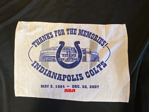 Colts Vs Titans Dec3, 2007 Thanks For the Memories RCA Hoosier Dome Rally Towel - Picture 1 of 8