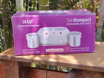 Hi Lift Twin Kompact Ceramic Wax Heater Pot 1 Litre Like New Tested - image 1 of 4