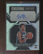 2022-23 Panini Prizm Wendell Moore Jr. Mojo Prizm Rookie Autograph Auto RC 19/25