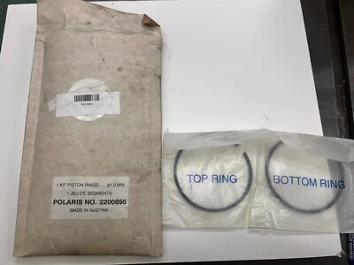 Polaris 2200895 piston rings 81.0mm Top and  Bottom rings for 1 cylinder - Image 1 of 3