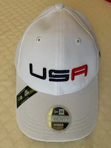 Nuovo Ryder Cup 2020 Whistling Straits Cappello Golf Regolabile per Donna BIANCO - Foto 1 di 5