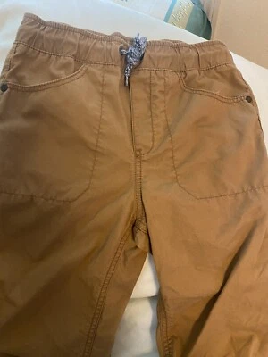 БРЮКИ ДЛЯ МАЛЬЧИКОВ DK ХАКИ от Crazy 8-эластичная талия с галстуком размер маленький - Изображение 1 из 4